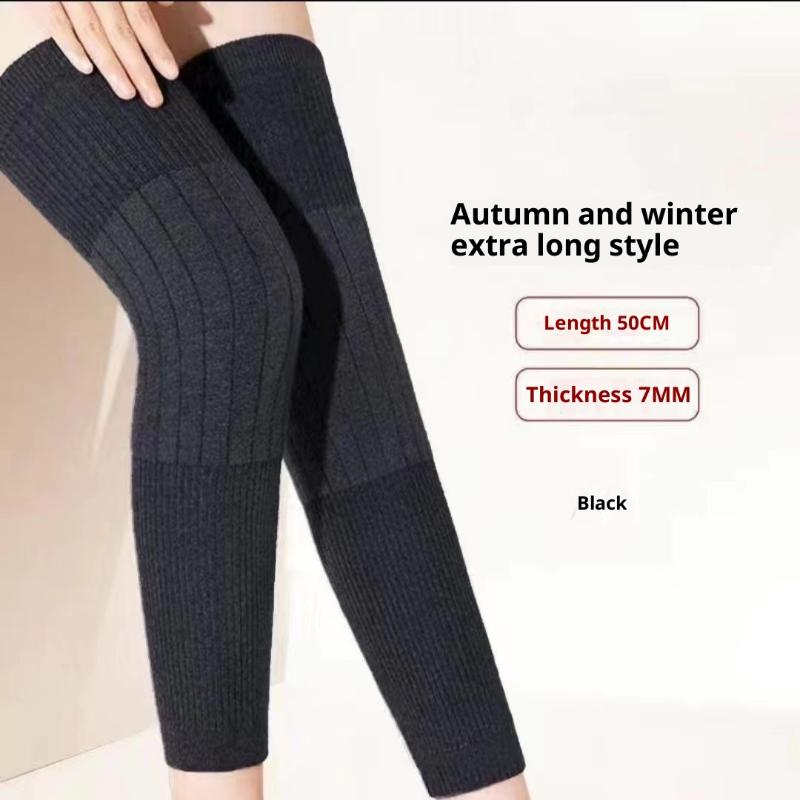 

1 Pair Wool Kneepad Black/Grey Leg Warmers Knees Hight Quality Cashmere Wool Knee Brace Pads Kneecap Protector A1