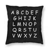Comic Sans Letters Square Pillowcase Polyester Linen Velvet Creative Zip Decorative Pillow Case Home Cushion Cover