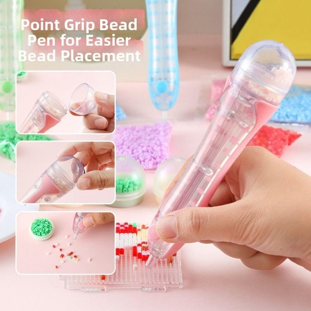 Efficient Bead Placement Pen Automatic Perler Bead Dispenser Fuse Bead Pen Beading Project