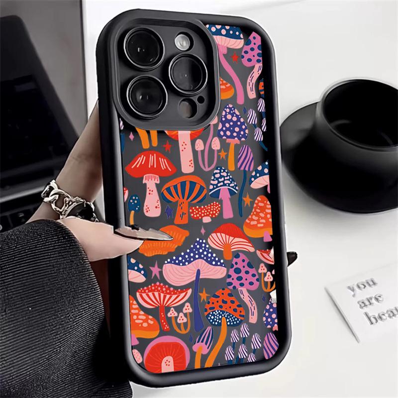 

Case For Redmi Note 14 Cases Redmi 13 Case Colorful Mushroom Silicone Case For Xiaomi Redmi Note 13 12 Pro Plus 12S 11 13C Cover Redmi Note 10 (10S)
