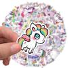 100 Cartoon Cute Unicorn Doodle Stickers Decorative Mobile Phone Case Skateboard Suitcase Waterproof Stickers
