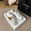 The Same Spot Leather Star Small Dirty Shoes Women's Niche Design Old Versatile Sports Casual Little White Shoes Women's Board Shoes