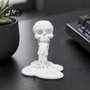 Creative 3D Skull Design Printed Water Flow Ornament, Statue with Unique Home Decor Piece Stable Base, Compact Gothic Decoration, Halloween
