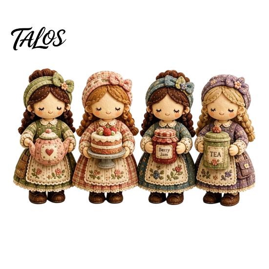 Craft Kit with Instructions Patchwork Girl DIY Kit, 3D Doll Sewing Set Pre-Cut for Teens Fabric Thread Needles, Cute Home Decor Handmade Gift
