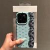 Black Lace Phone Case For Iphone 17 16 Pro Max 14 15 Plus Cover Iphone 11 12 13 17E 16E Soft Shockproof Cover