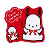 Sanrio Sanrio Pochacco klistremerkesett 35-årsjubileum rødt bånd Designsegl Pochacco Pochacco Skrivesaker Skrivesaker klistremerke 35-årsjubileum Bursdag