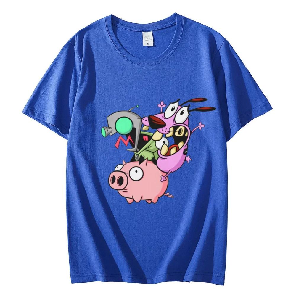 Funny Invader Zim Cartoon Pattern Summer Casual Tshirt for Unisex and Women Summer Fashion Harajuku Tshirt Tops