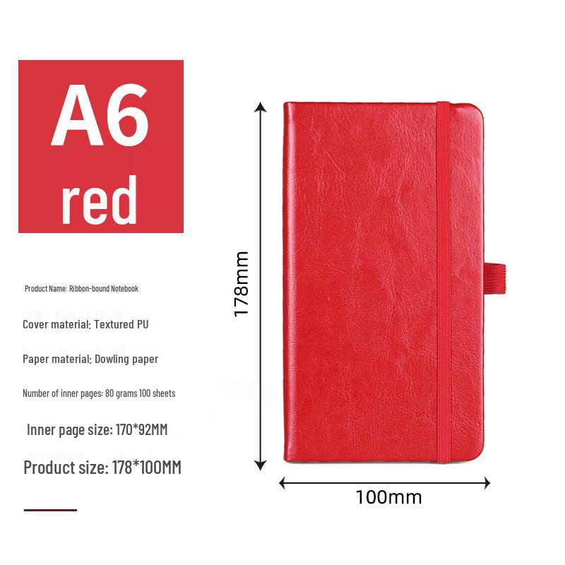 A5 Custom Ribbon Hardcover Notebook for Students and Professionals
