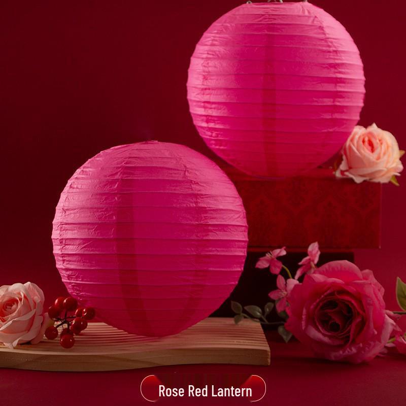 Chinese Red Wedding Lantern with Happy Character - Bride Photo Prop & Room Decoration