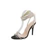 New women's high-heeled strap sandals fashionable sexy fashion sandals fringed