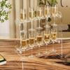 2/3 Tier Acrylic Champagne Glass Holder Champagne Stand Champagne Flute Glass Holder,Tabletop Stemware Hanging Display Rack