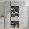 VidaXL Storage Cabinet Concrete Grey 70x42.5x225cm Engineered Wood, Bathroom Storage Cabinet, Unit of 3281339