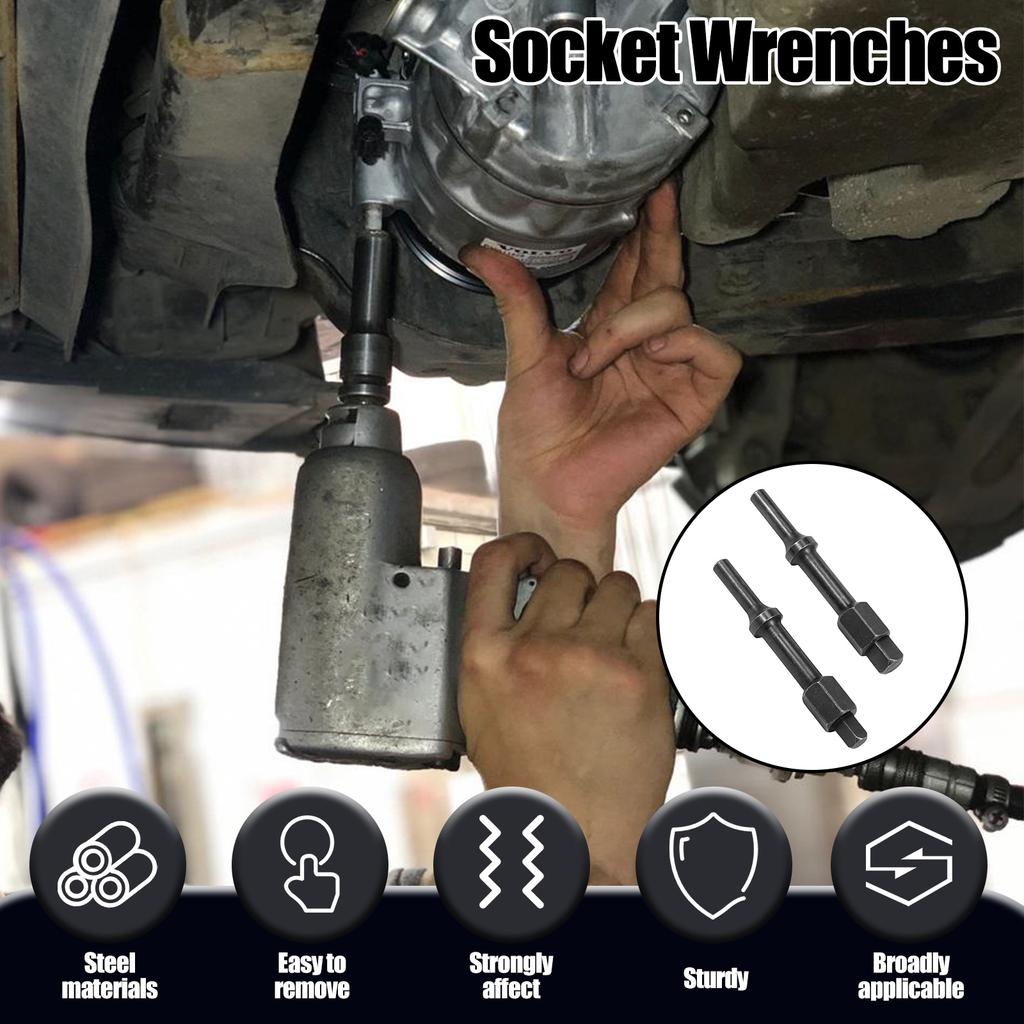 2 Stück Pneumatisches Ventilführungsstößel-Stanzstange Wärmebehandlung Ventilsitz Ventilsitz-Entferner Reparaturwerkzeug Pneumatischer Schraubenbrecher