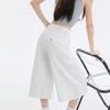 Loose Seven Quarter Jeans For Women In Summer, Loose Wide Leg Straight Leg Mid Length Pants For Women