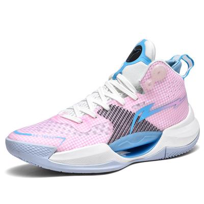 Herren- und Damen-Leucht-Basketballschuhe Mode Star Kampfstiefel Frühling und Herbst High-Top Mesh Paar Trainingsschuhe Leichte Sportschuhe