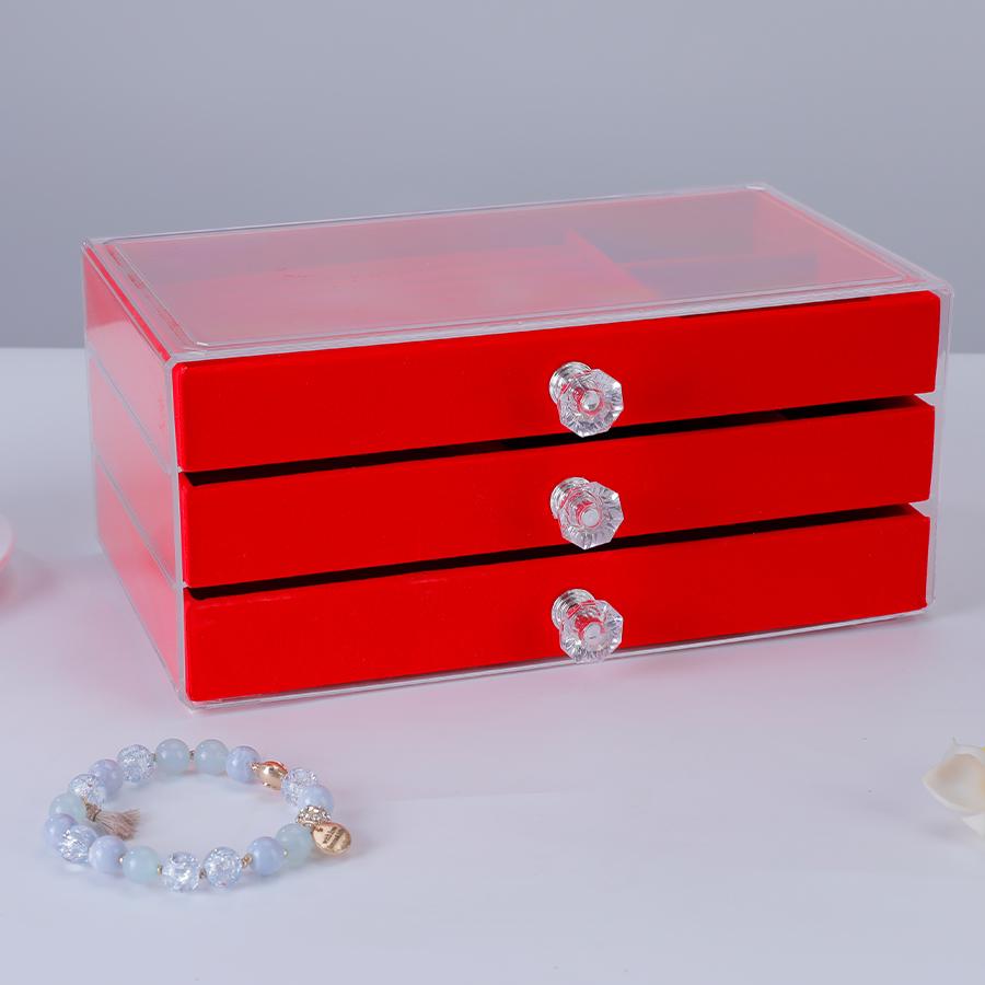 1PC. Simple Fashion Acrylic Drawer Type Jewelry Storage Box, Suitable For All Kinds Of Jewelry Storage And Storage.Jeweler