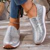 Women's Wide Width Python Print Slip-On Flats - Round Toe Casual Loafers for Spring/Fall, Comfort Slip-On Shoes
