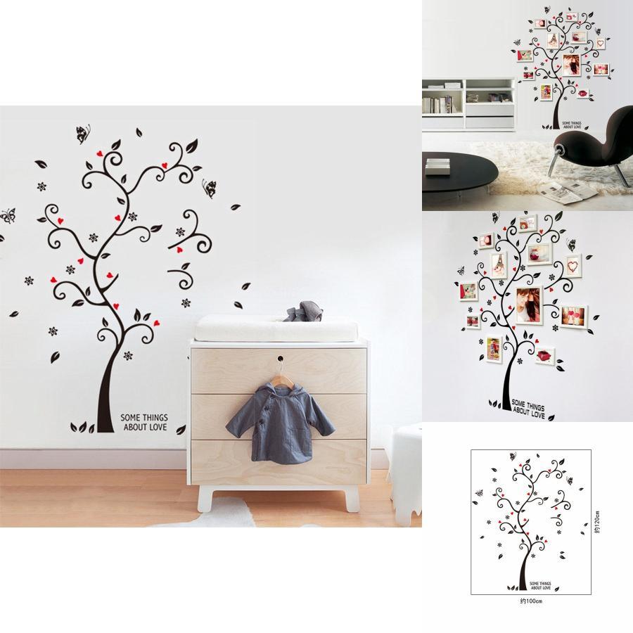 Beautiful Frame Tree Wall Stickers Exquisite Vinyl Decor For Enchanting Home Atmosphere