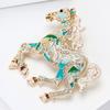 Running Horse Brooch for Women Enamel Animal Party Banquet Pins