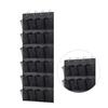 24 Pockets Wall-mounted Sundries Shoe Organiser Fabric Closet Bag Storage Rack Mesh Pocket Clear Hanging Over The Door Cloth Box