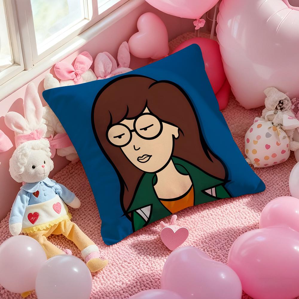 Anime D-Daria Cushion Cover Pattern Printed Pillowcase for Living Room Sofa Cushion Cover & Bedroom Decor