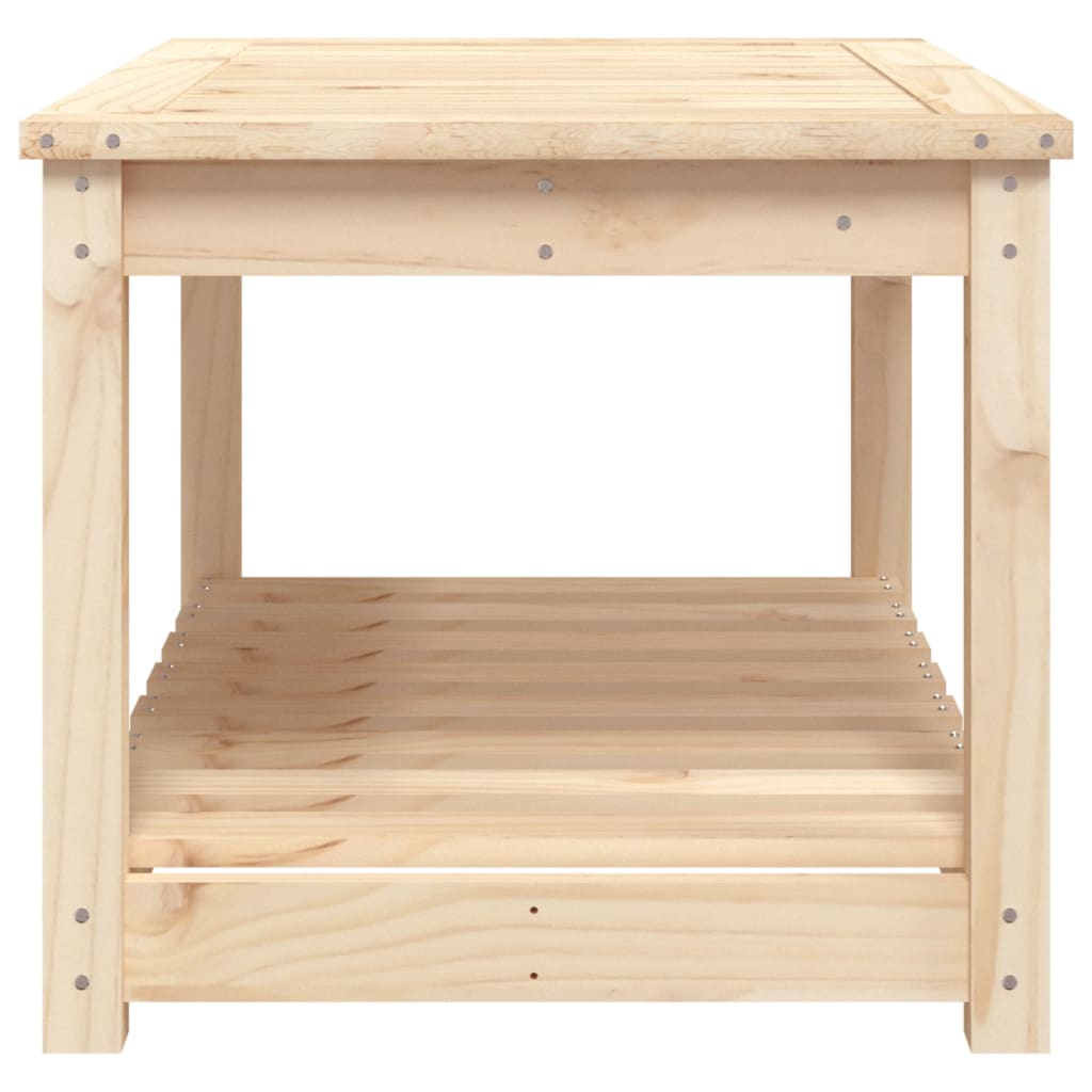 Garden Table 82.5 x 50.5 x 45 cm Solid Pine Wood