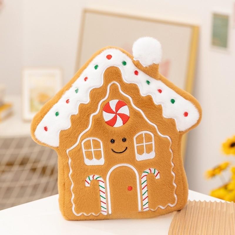 Christmas Tree Plush Pillow With Short Pile Filler For Holiday Home Decor