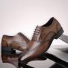 Mens Wide Width Oxford Shoes Brogue Style Business Formal Dress Office Casual Wear