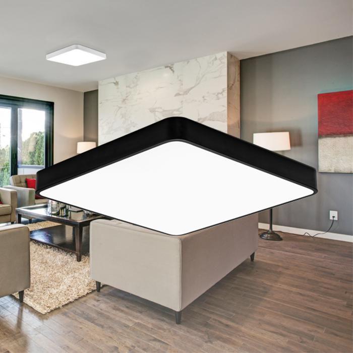 Plafonnier LED BRAYTRON Blade-S2, noir, 3en1, 36W, métal