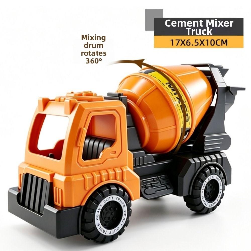 Plastic Tractor Excavator Bulldozer Drop Resistant Crane Truck Model Simulation Diecast for Boys