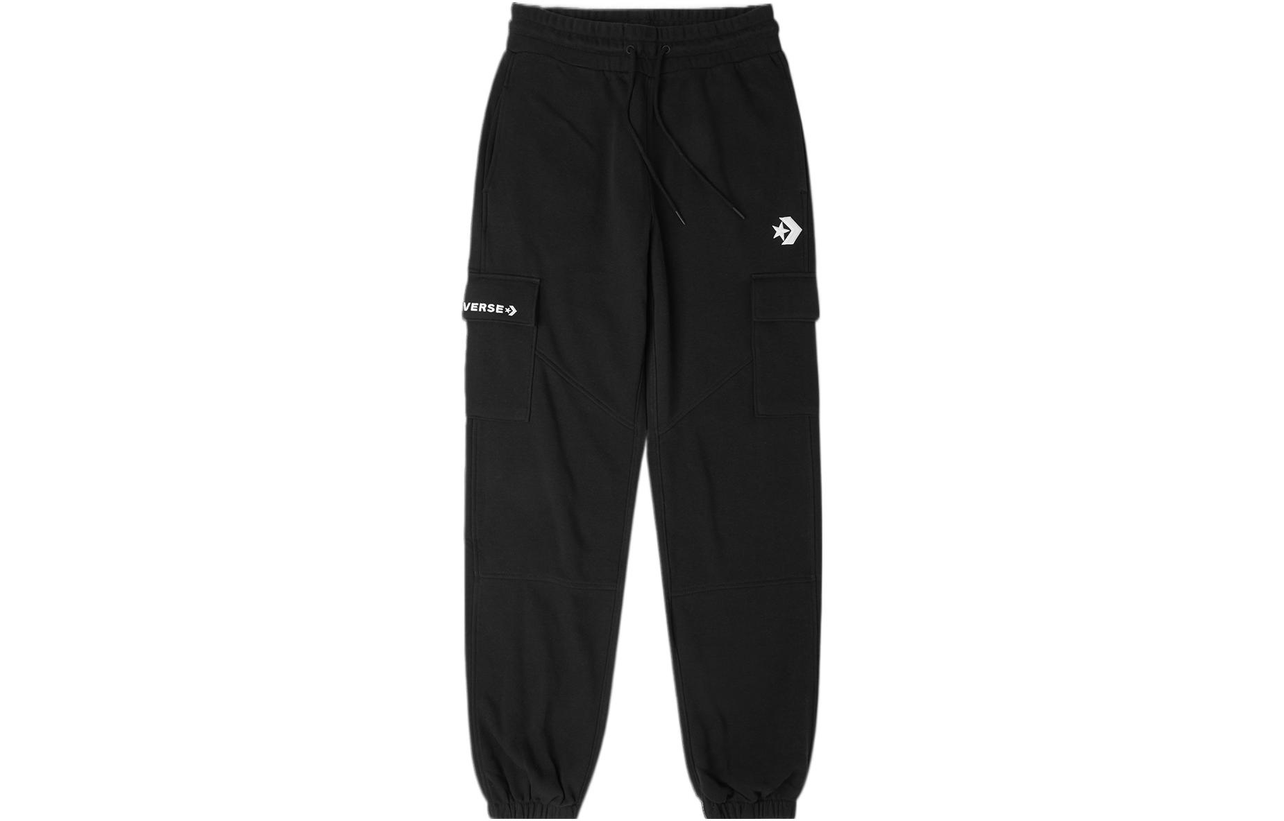 Женские трикотажные брюки Converse Черные Умеренно зауженные 10024529-A03 S
