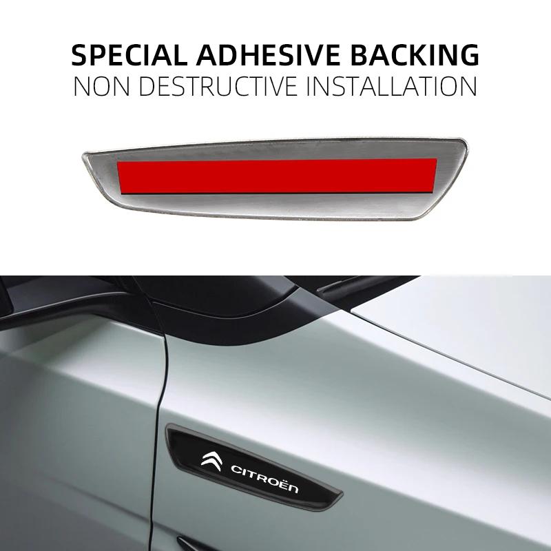 2 pezzi Adesivi decorativi in metallo per carrozzeria auto per Citroen C4 C3 C5 C1 C2 Berlingo C-Elysee C4-Picasso C4-Aircross Adesivi per auto