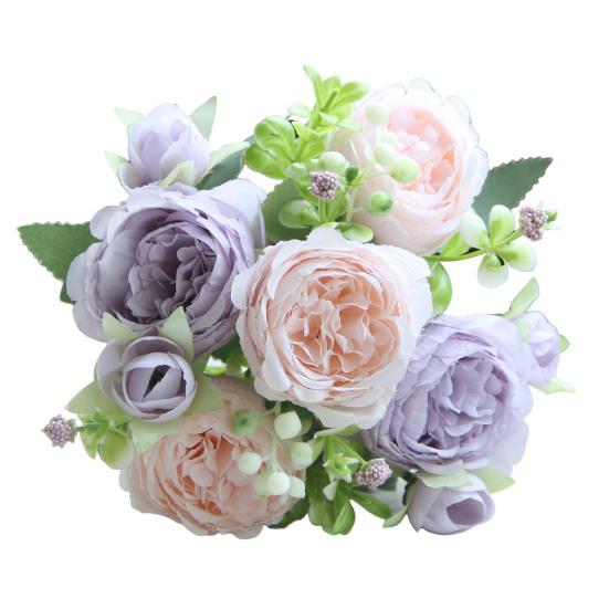 

Искусственный цветок пиона 5 вилок реалистичный искусственный шелковый цветок для дома, офиса, свадьбы, вечеринки, помещения, улицы, искусственный цветок, цветущие растения, украшение