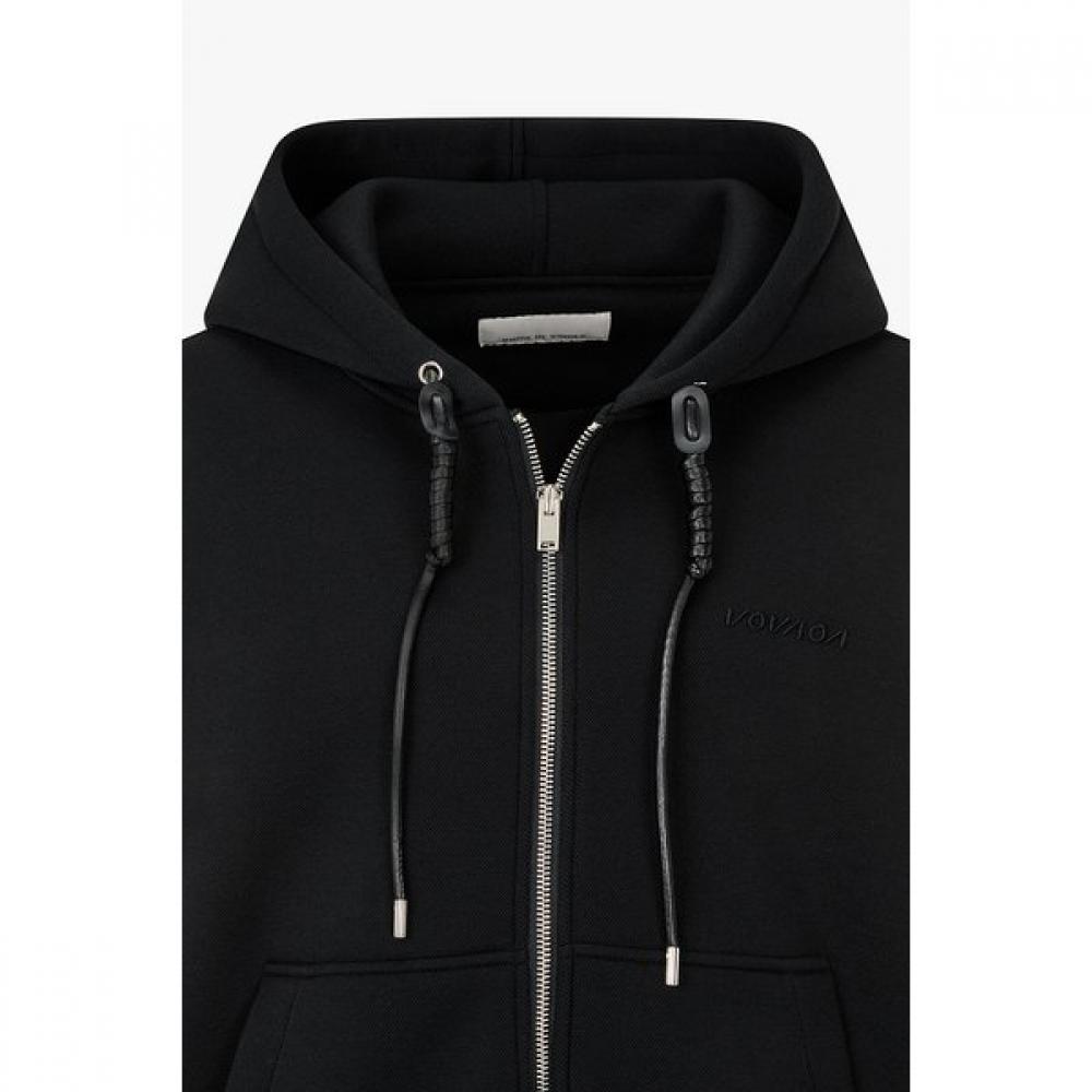 Vov Leather String Jersey Hooded Jumper 7156120002r