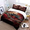 Classical Courtyard With Red Bridge Duvet Cover Set With 3D Printing Design Soft Polyester Bedding Set All-Season Comfort