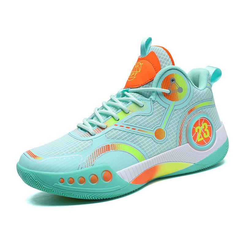 New Basketball Shoes, High-top Combat Boots, Breathable, Non-slip, Wear-resistant and Shock-absorbing Middle School Students, Sports Shoes, Cement