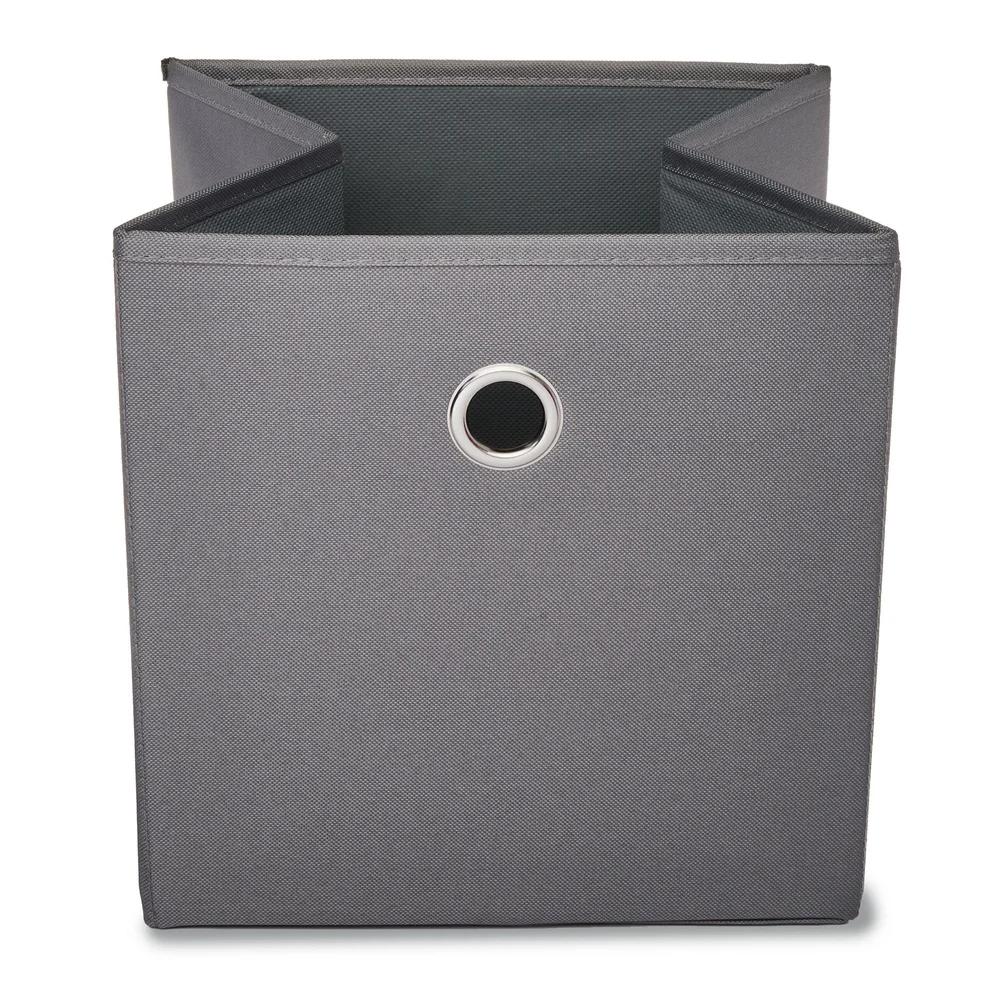 Collapsible Fabric Storage Bins 10.5in Cube Organizer 4 Pack Storage Solutions Clothes Toys Books with Carry Handles