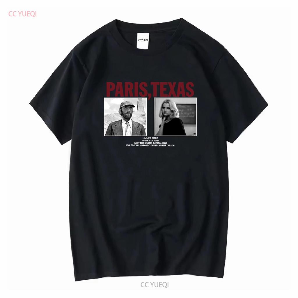 Paris Texas 1984 Filmposter T-Shirt Gr. XXL Wim Wenders Werner Herzog David Lynch lange oder kurze Ärmel Vintage Gewaschen Atmungsaktiv