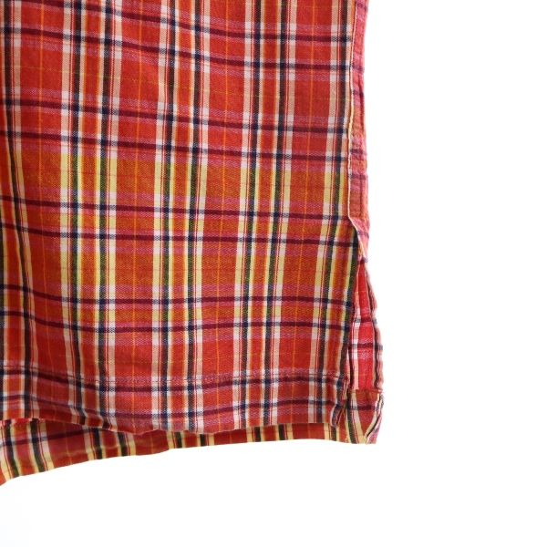 Polo by Ralph Lauren 90s vintage check Short sleeve Open collar shirt Men's Used