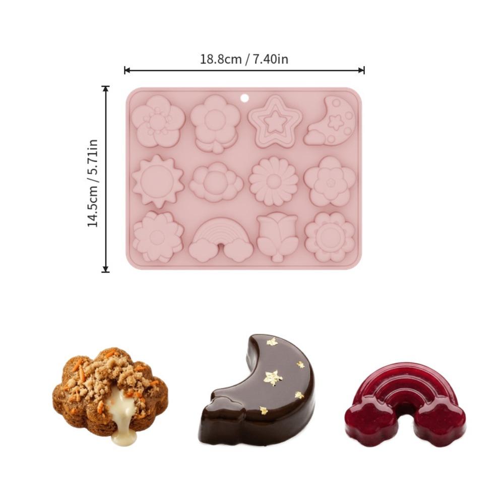 12 Cavity Chocolate Dessert Mold Heat-Resistant French Pastry Baking Mold  Pastry Making