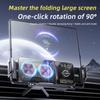 Dual Coil One-Touch Rotatable Car Phone Holder Wireless Charger for Samsung Galaxy Z Fold 7 6 5 4 Z Flip S25 S24 S23 S22 iPhone