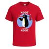 New noot noot pingu cotton graphic tees mens tshirt gift party novelty top tee