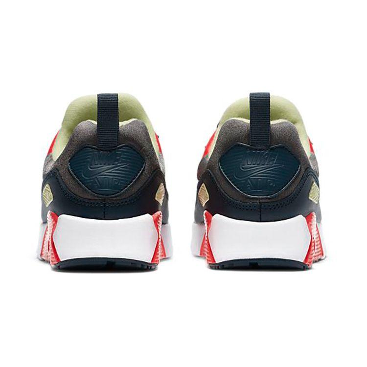 Nike Air Max 90 Retro Vzduchové odpružení Nízké Běžecké Boty Dětské tenisky Černá Červená 881927-023