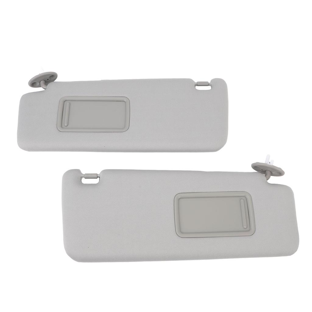 1 Pair Sun Visor 74320‑35A91‑B1 Gray Sun Shielding Visor Mirror with Makeup Mirror Replacement for Toyota 4Runner 2010