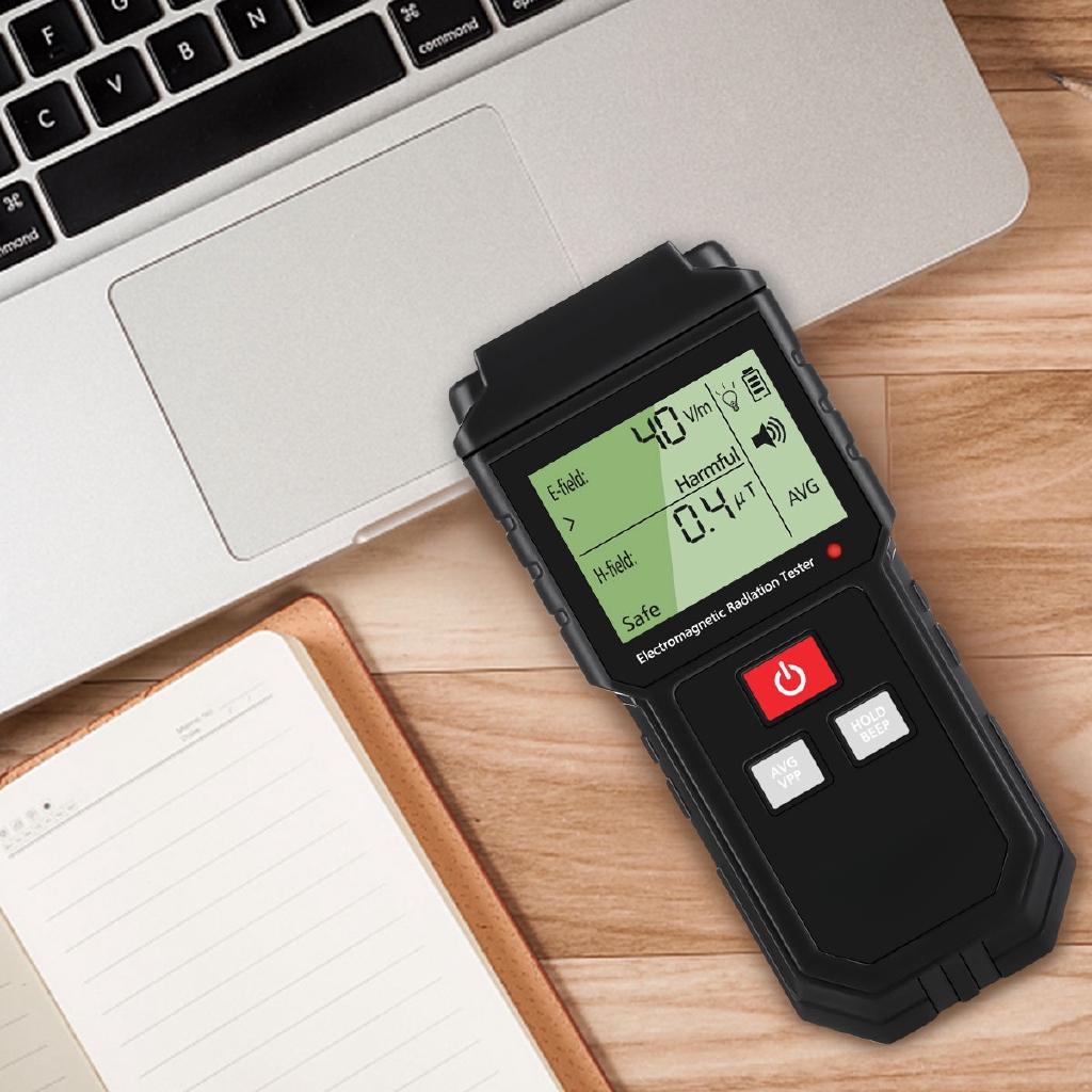 New 5Hz-3500MHz Electromagnetic Counter Digital Dosimeter Handheld Field Radiation Tester LCD Detector Measurement for Computer Phone