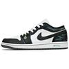 Jordan Air Jordan 1 Abrasion Resistant Abrasion Resistant Low Top Vintage Basketball Shoes Men's Black White 553558-145(Team96-S-BOX)