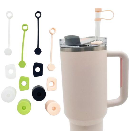 

4 комплекта, герметичная пробка, защита от пыли, брызгозащищенная соломенная крышка из силикагеля с пробкой для защиты от разливов, принадлежности для чашек