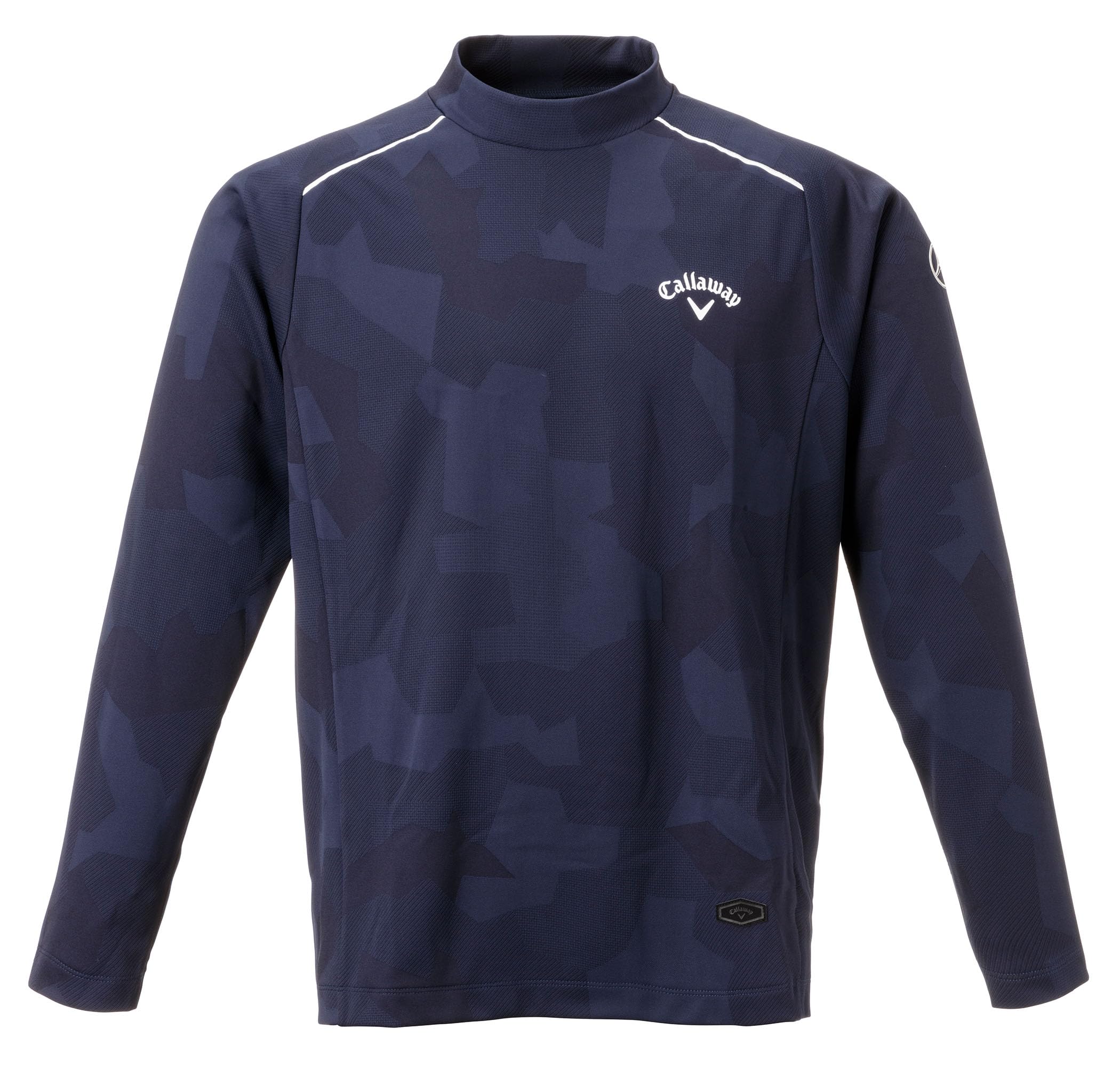 

[Mercedes-Benz Collection] Genuine Mercedes-Benz x Callaway Long Sleeve Mock Neck Shirt, Navy, Size LL