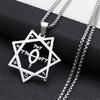 Modern Stainless Steel Necklace with Adjustable Chain Silver Pendant Decoration for Trendy and Quality Seekers
