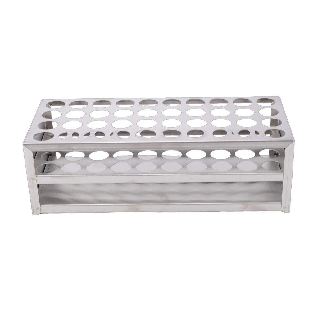 40 Holes Test Tube Rack Stainless Steel Centrifuge Tube   for 21mm Tubes Laboratory Experiments